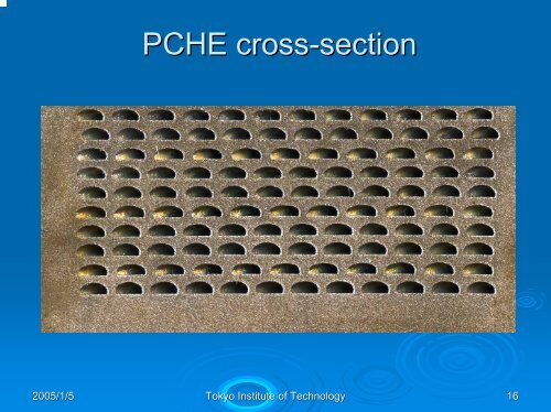 Thermal-Hydraulic Performance of Printed Circuit Heat Exchanger in ...