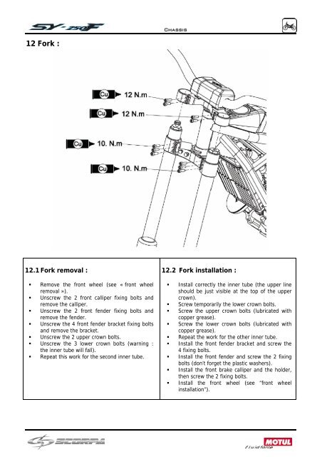 SY250F Chassis - Scorpa