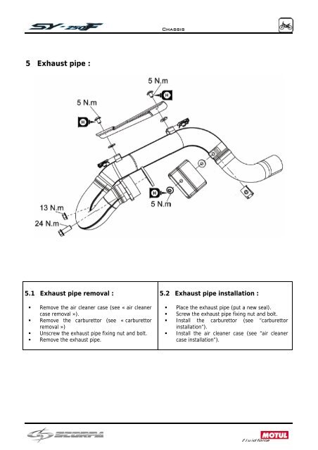 SY250F Chassis - Scorpa