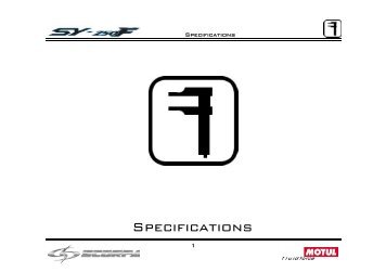 SY250F Specifications - Scorpa