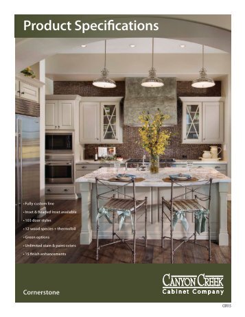 Specifications - Canyon Creek Cabinet Company