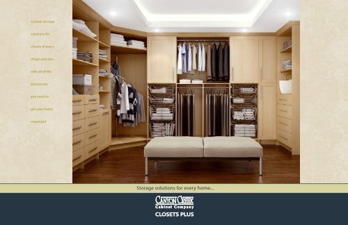 Closets Plus Brochure - Canyon Creek Cabinet Company