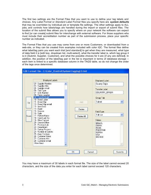 MANAGING ELECTRONIC SUBMISSIONS IN COLOR iQC