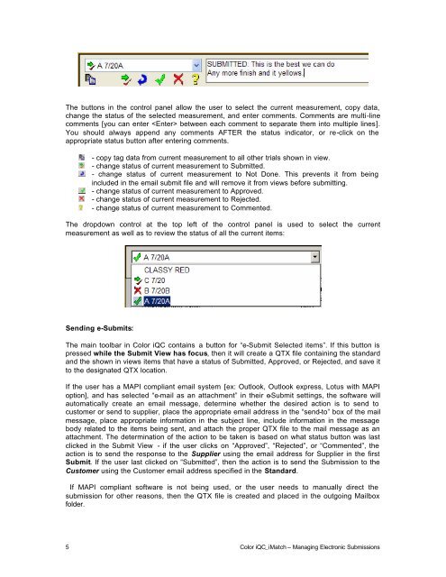 MANAGING ELECTRONIC SUBMISSIONS IN COLOR iQC