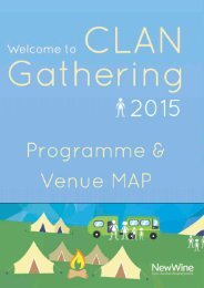 CLAN Gathering  programme taster 2015