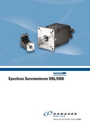 Synchron Servomotoren DBL/DBK - Dynamic Drives