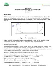 BSS Audio Soundweb London BLU-80, BLU-32, BLU-16 MTBF L ...