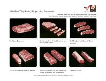 BAM Top Loin Simple cut steps - BeefRetail.org