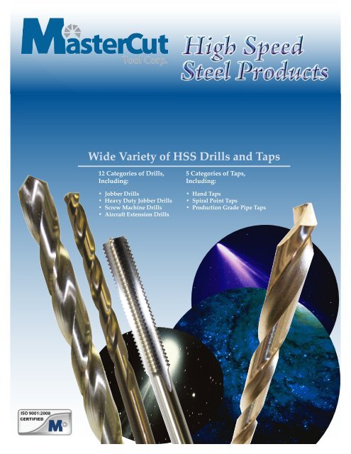 Mastercut's High Speed Steel Products - Mastercut Tool Corp.