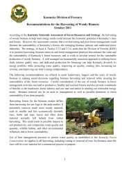 Recommendations for the Harvesting of Woody Biomass - Kentucky ...