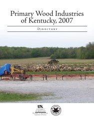 Primary Wood Industries of Kentucky, 2007 - Kentucky Division of ...