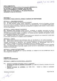 Descarca ACT CONSTITUTIV - Farmaceutica REMEDIA S.A.
