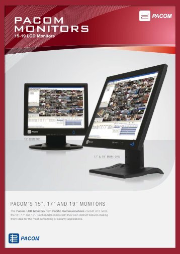 PACOM MONITORS - Jacksons Security