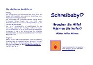 Entlastungsdienst fÃ¼r MÃ¼tter mit Schreibabies