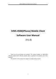 iVMS-4500(iPhone) Mobile Client Software User ... - AASSET Security