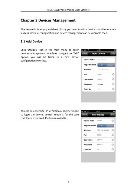 iVMS-4500(iPhone) Mobile Client Software User ... - AASSET Security