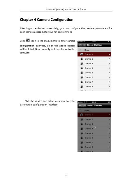 iVMS-4500(iPhone) Mobile Client Software User ... - AASSET Security