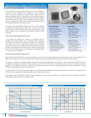 Download Datasheet - OSI Optoelectronics