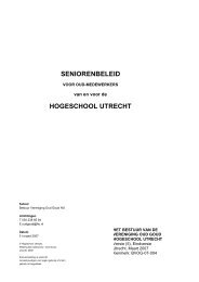 Nota Seniorenbeleid - Hogeschool Utrecht
