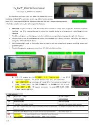 FV_BMW_6Pin interface manual - GSM Server.com