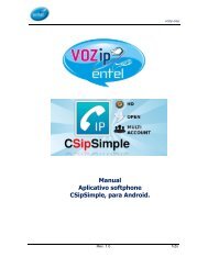 Manual Aplicativo softphone CSipSimple, para Android. - Entel