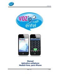 Manual Aplicativo softphone Media5-fone, para iPhone - Entel