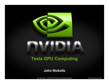 Tesla GPU Computing - Graphics Hardware