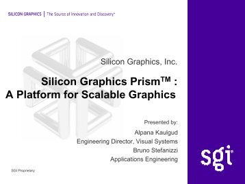 Prism : A Platform for Scalable Graphics - Graphics Hardware