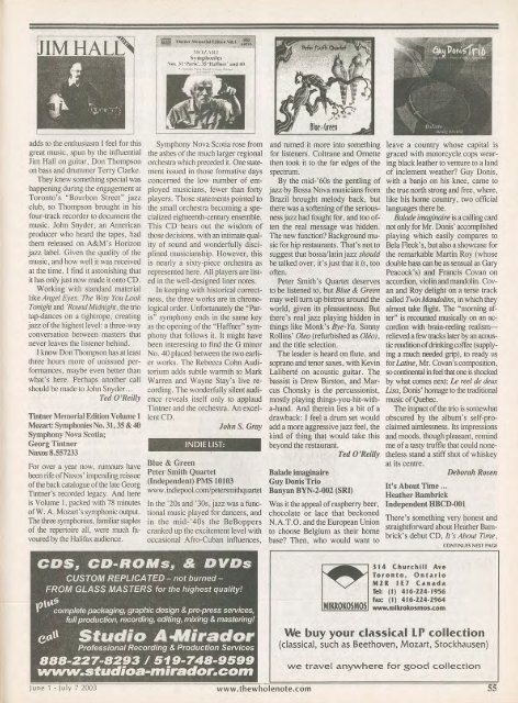 Volume 8 Issue 9 - June 2003