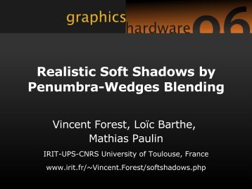 Realistic Soft Shadows by Penumbra-Wedges Blending - Graphics ...