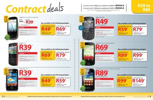 Contract Contracts with 75MB get an additional ... - mtndeals.co.za