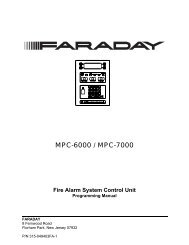FARADAY RDC-2 LCD ANNUNCIATOR FOR MPC-6000 FIRE ALARM PANEL 