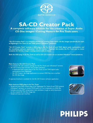 SA-CD Creator Pack - Studio General