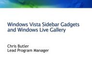 Windows Vista Sidebar Gadgets - Widget Summit