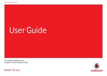 User guide - Vodacom