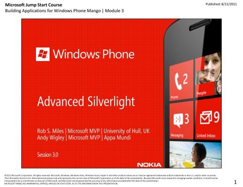 Advanced Silverlight