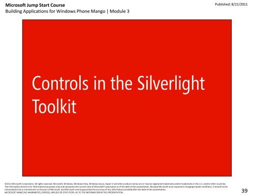 Advanced Silverlight
