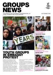 Groups News - Amnesty International