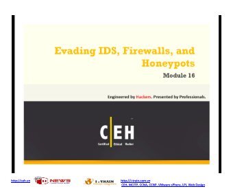 CEHv7 Module 16 Evading IDS, Firewalls, and Honeypots.pdf