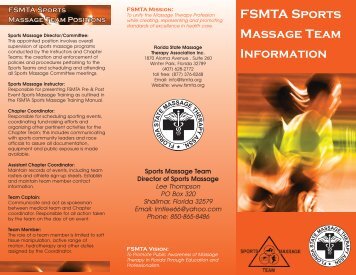 FSMTA Sports Massage Team Positions - Florida State Massage ...