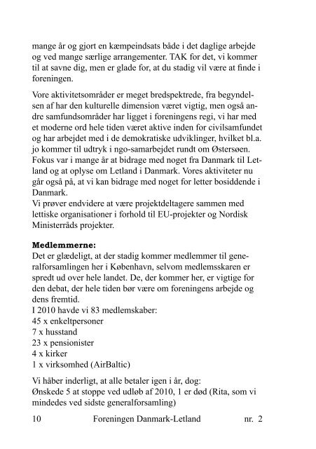 Blad nr. 2 - 2011 - Foreningen Danmark - Letland