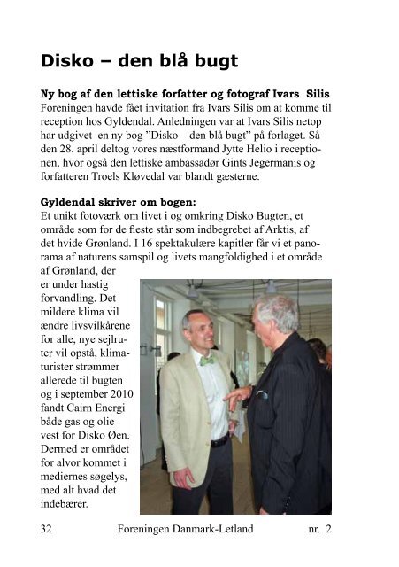 Blad nr. 2 - 2011 - Foreningen Danmark - Letland