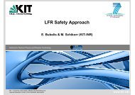 LFR Safety Approach - Research Laboratory for Nuclear Reactors