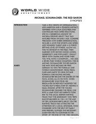 MICHAEL SCHUMACHER: THE RED BARON SYNOPSES