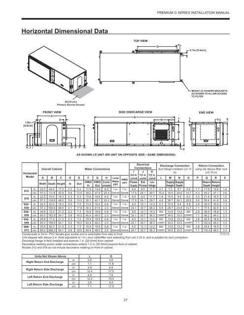 Premium G Install Manual - GeoSmart Energy