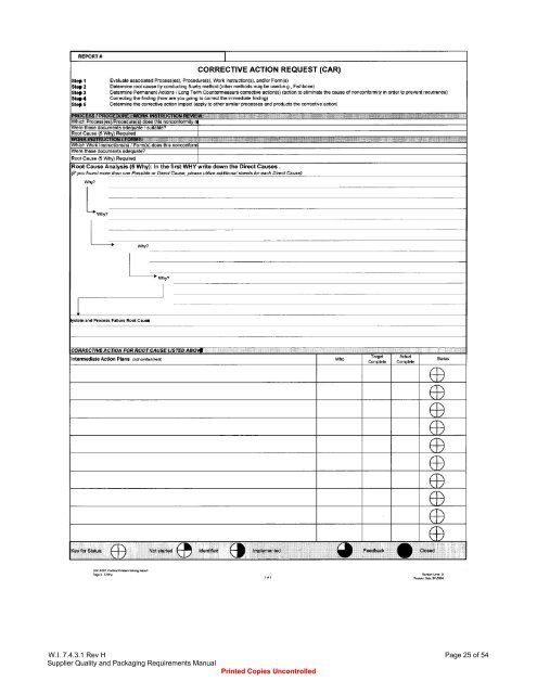 supplier quality and packaging requirements manual - Commercial ...