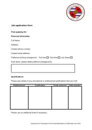 Job application form - Reading FC