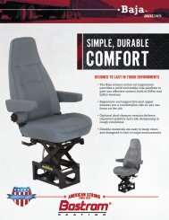 simple, durable comfort... baja - Commercial Vehicle Group, Inc.