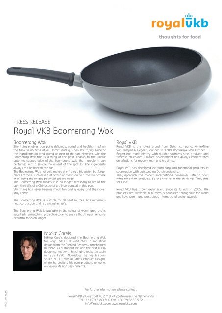 Press Release - Royal VKB