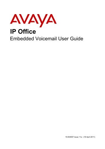 Embedded Voicemail User Guide - Atcom